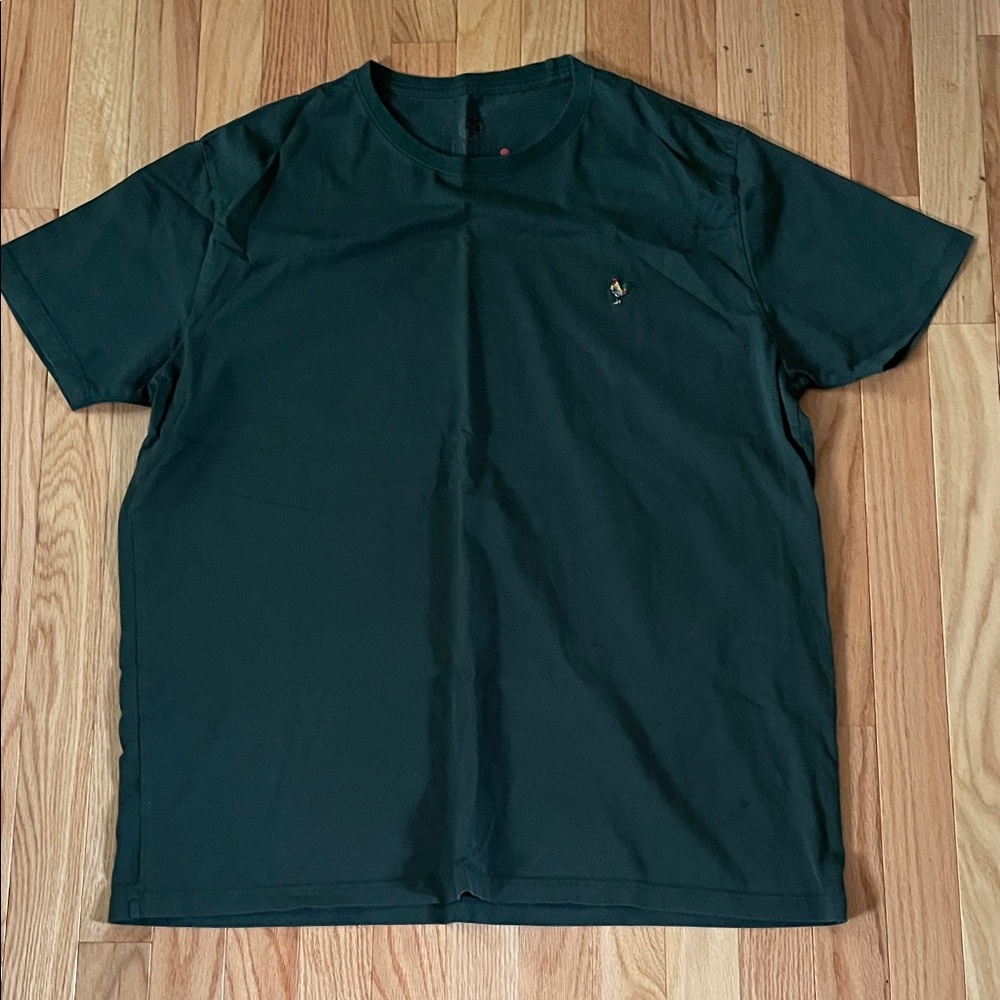 Platini T Shirt Mens 4XL Dark Green Logo Thick Cotton Minimalist Preppy